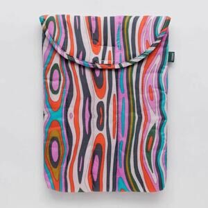Baggu Puffy Laptop Sleeve 13"/14" Candy Woodgrain RARE Discontinued Print